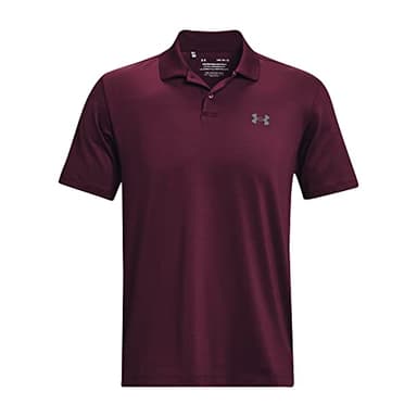 Under Armour Men's Performance 3.0 Polo, (600) Dark Maroon / / Pitch Gray, Large - Image 4