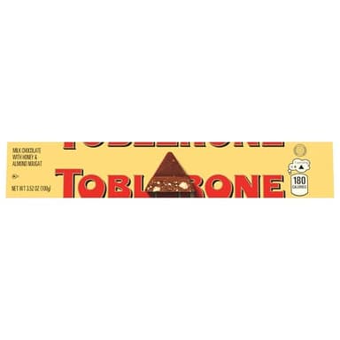 TOBLERONE Milk Chocolate Bar with Honey and Almond Nougat, Bulk Chocolate, 20 - 3.52 oz Bars - Image 3