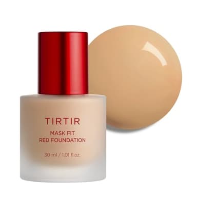 TIRTIR Mask Fit Red FoundationㅣLong Lasting Flawless Coverage, Energy Essence, Lightweight, Hydrating, Pore-Blurring, Breathable Satin Finish, Makeup, Radiant Skin, #29N Natural Beige, 1.01 Fl Oz - Image 1