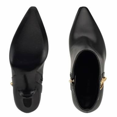 Nine West Women's Chaine Bootie, Black Smooth 002, 8.5 - Image 4