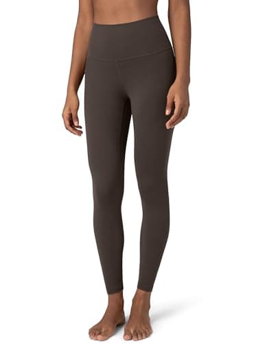 Colorfulkoala Women's Dreamlux High Waisted Workout Leggings 25" Inseam 7/8 Length Yoga Pants(XL, Espresso) - Image 1