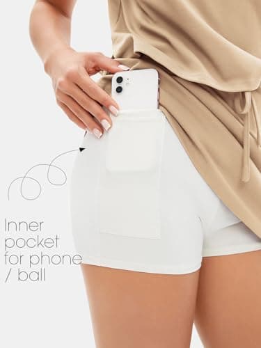 EXLURA Womens Summer 2 Piece Short Skirt Sets Short Sleeve Tshirt Matching Tennis Skort Dressy Cotton Travel Vacation Outfits - Image 4