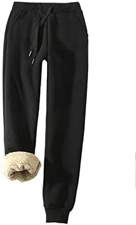 Yeokou Women's Warm Sherpa Lined Athletic Sweatpants Jogger Fleece Pants - Image 3