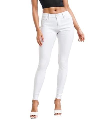 Hybrid & Company Womens Hyper Ultra Stretch Comfy Skinny Leg Work Casual Pants P44876SK White XL Short - Image 1
