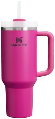 STANLEY Quencher H2.0 Tumbler with Handle and Straw 40 oz | Flowstate 3-Position Lid | Cup Holder Compatible for Travel | Insulated Stainless Steel Cup | BPA-Free | Fuchsia - Image 1