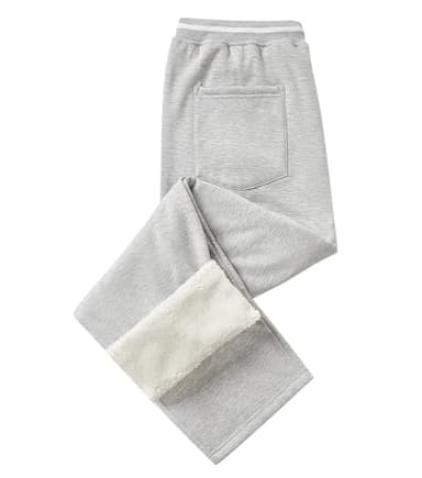 3rd hill Mens Sweatpants with Zipper Pockets Soft Fleece Lined Active Joggers Drawstring Waist Athletic Running Yoga Pants Light Grey - Image 2