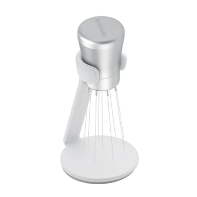 Normcore WDT Tool V2.1 with Stand, 9 Prong 0.23mm Espresso Distribution Tool, Weiss Distribution Technique, Magnetic Coffee Stirrer with 16 Extra Needles, Silver - Image 3