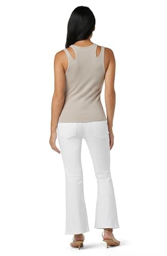 HUDSON Women's Petite Nico Mid Rise Cropped Bootcut Jean, White, 23 - Image 6