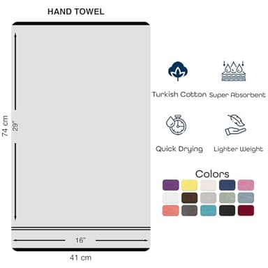 Hawmam Linen White Hand Towels for Bathroom, Set of 4, 16x29 Inch, Premium Turkish Cotton, Highly Absorbent Hotel Collection, Blissful Luxury Spa Feel, White Towels - Image 3