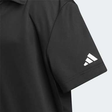 adidas 608808520 Performance Golf Polo Shirt Small, Boys, USD Black - Image 3