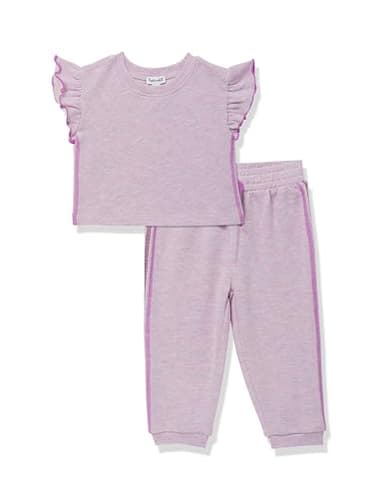 Splendid Infant Girls Cotton Candy Jogger Set | Lilac Multi | 3-6M - Image 1