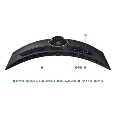 SAMSUNG 49" Odyssey G9 (G95C) Series DQHD 1000R Curved Gaming Monitor, 240Hz, 1ms(GtG), DisplayHDR 1000, AMD FreeSync Premium Pro, Eye Saver Mode, Auto Source Switch+, LS49CG950ENXZA, 2024 - Image 7