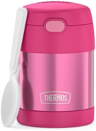 THERMOS FUNTAINER Insulated Food Jar, 10 Ounce, Kid Friendly Food Jar with Foldable Spoon, Pink - Image 3