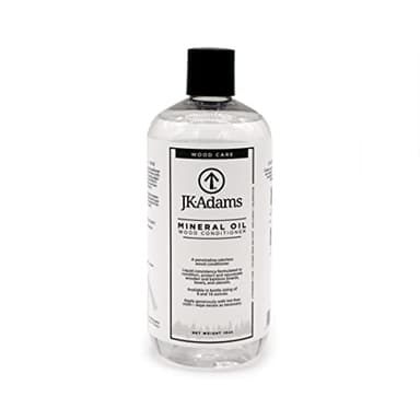 J.K. Adams Mineral Oil Wood Conditioner - Food Grade Mineral Oil for Wood Cutting Boards - Use to Maintain Butcher Blocks and Bamboo Cutting Boards - Food Safe Butcher Block Oil - 16oz - Image 1
