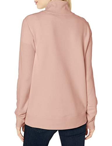 Amazon Essentials Women's Long-Sleeve Fleece Quarter-Zip Top (Available in Plus Size), Light Pink, X-Small - Image 3