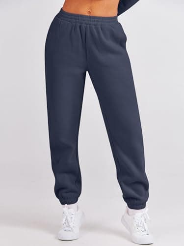 ANRABESS Womens 2 Piece Outfits Lounge Hoodie Oversized Sweatshirt Jogger Sweatpants Y2K Tracksuit Sweatsuit Set Fall Clothes Navy Blue X-Small - Image 5