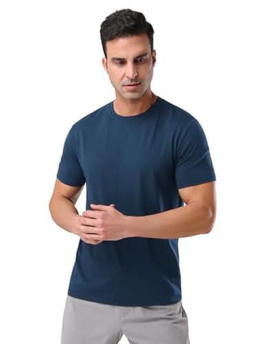 Pioneer Camp Mens Bamboo Viscose T Shirt Ultra Soft White Plain Tshirts for Men Cooling Crew Neck Casual Basic Tee Shirt - Image 3