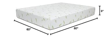 NapQueen Queen Size, 6 Inch Anula Green Tea Infused Memory Foam Mattress, Bed in a Box, CertiPUR-US Certified Mattress - Image 2