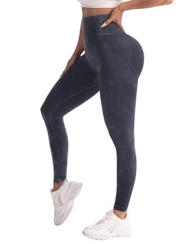 CHRLEISURE Workout Leggings Sets for Women, Gym Scrunch Butt Butt Lifting Seamless Leggings 3 Piece (2Black,MS Black, L) - Image 4