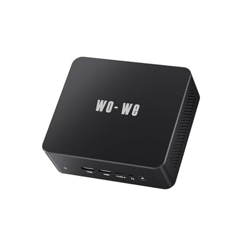 wo-we AMD P5 Mini Gaming PC Ryzen R5-3500U, 8GB DDR4 256GB SSD, 3200MHz RAM, Desktop Mini Computers Triple 4K Display 2*HDMI WIFI5