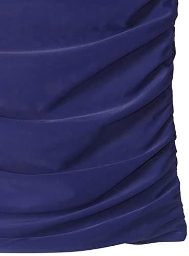 Ocean Blues Women's Navy Blue Bandeau Tankini Top Ruched Tummy Control Bikni Top Strapless Bathing Suit Top Only Size XXXX-Large - Image 8