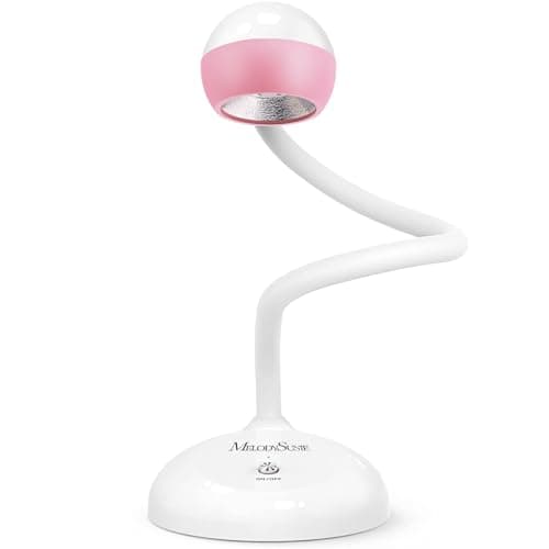 MelodySusie 2 in 1 Professional Nail Desk Lamp and Flash Cure UV Nail Lamp for Nail Art Fill Light&Curing,Cordless Gooseneck UV Light for Gel x Nails with 2 Timers, Rechargeable, Salon Use - Image 1