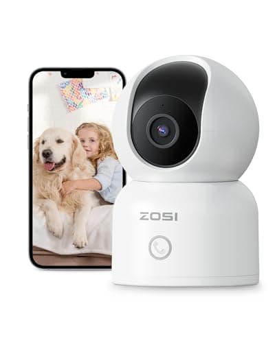 ZOSI C518 4MP Indoor Pan/Tilt Smart Home Security Camera for Pet Dog Baby Monitor,2.4G/5G Dual-Band Plug-in WiFi Cam,Auto-Tracking,Night Vision,Human Detection,2 Way Audio,Cloud&Memory Card Storage - Image 1