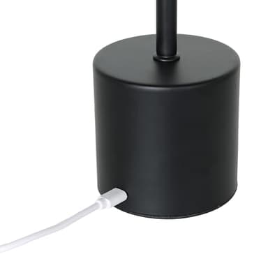 Simple Designs LD1083-BLK 12.75" Mushroom Magic Disc Dimming & Rechargeable Cordless 4-Way Touch Sensor Stick Desk Lamp, Black - Image 7