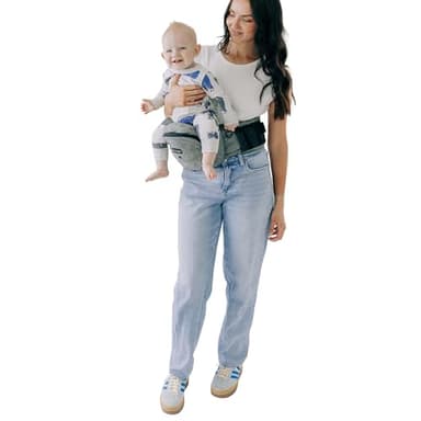 Tushbaby The Original Premium Quality Hip Seat Carrier – Safety-Certified Baby & Toddler Carrier with Secure Safety Buckles, No-Flimsy-Foam Design, Storage Pockets & Nursing Pillow. 0–3 yrs - Image 4