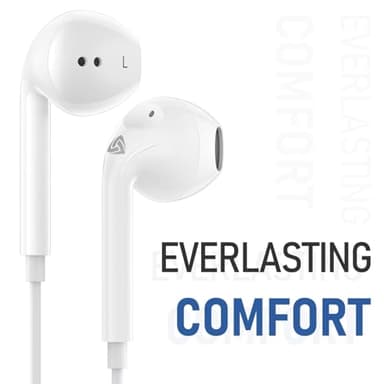 LUDOS Zenith USB C Headphones for iPhone 17 16 15 Pro Max Plus Air iPad Pro Air, 2 Years Warranty, USB-C Earbuds for Samsung Galaxy S24 S23 Ultra S22 S21 S20 A55 A54 A53, USB Type C Earphones - White - Image 5