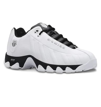 K-Swiss Men's ST329 CMF Sneaker, White/Black, 12 XW - Image 1