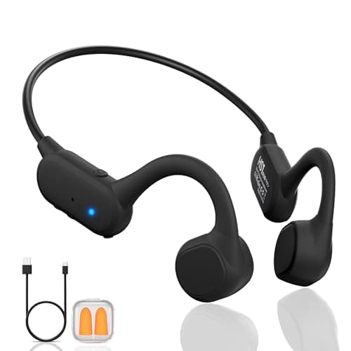 New Bone Conduction Headphones, Bluetooth 5.4 Open-Ear Headphones with Mic，12Hrs Playtime Wireless Bluetooth Headphones,Waterproof sports earphones with earplugs, perfect for Running, Cycling, Walking - Image 1