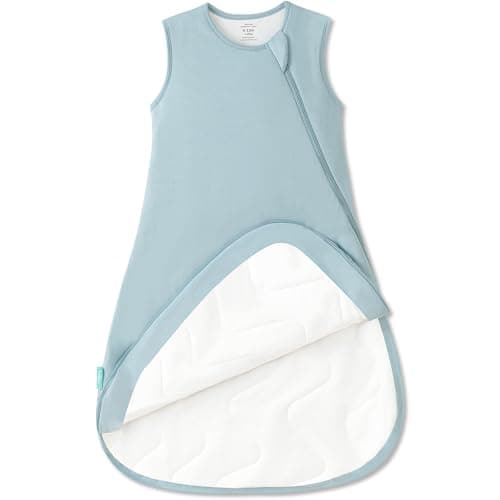 PurComfy Supersoft Sleep Sack 1.0 TOG, Premium Bamboo Viscose Baby Sleeping Bag, 2-Way Safe Zipper Sleep Sacks 6-15 Months (Slate) - Image 1
