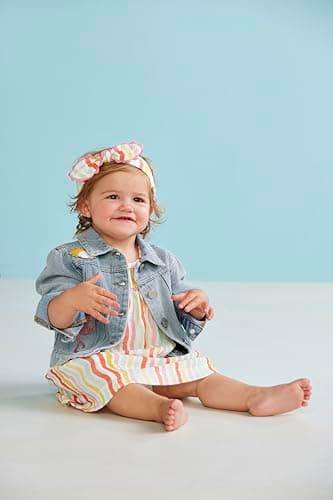 Mud Pie Baby Girls Children's Rainbow Dress and Headband - Image 5
