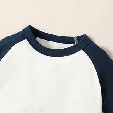 Toddler Baby Girls Boys Tshirt Raglan Shirt Baseball Tee Cotton T-Shirt Short Long Sleeve Solid Color Shirts - Image 4