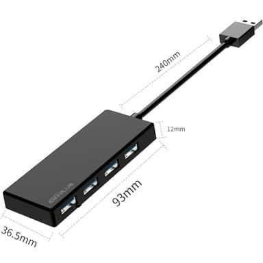 ANYPLUS USB 3.0 Hub, 4 Port USB Hub Splitter,Portable USB Adapter Mini Multiport Expander for Desktop, Laptop, Xbox, Flash Drive, HDD, Console, Printer, PC, Keyboards, HP, Dell - Image 5