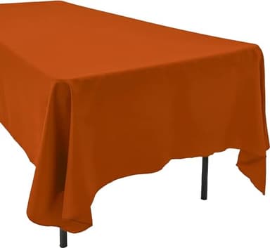 AK TRADING CO. 60 x 102-Inch Rectangular IFR Polyester Tablecloth - Made in USA - Wrinkle-Resistant, Flame Resistant, Durable Party Table Cover, Banquet Tablecloth, Wedding Table Cover - Copper - Image 3