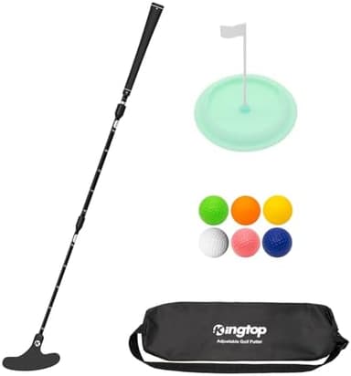 KINGTOP Adjustable Golf Putter – Retractable Shaft, Lightweight Travel Putter with Practice Balls & Putting Cup, Left & Right-Handed Design - Image 2