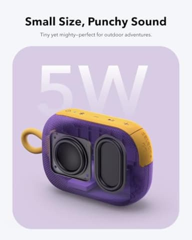 soundcore Select 4 Go Bluetooth Shower Speaker by Anker, IP67 WaterproofDustproof, Portable, Wireless, 20H Playtime, Floatable, Powerful Sound, Electronics for Outdoors/Home/Office/Travel/Party-Purple - Image 3