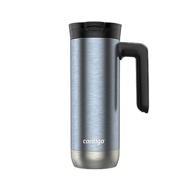 Contigo Superior 2.0 Stainless Steel Travel Mug with Handle Leak-Proof Lid Double-Wall Insulation for Hot & Cold Beverages, 20oz ,Dark Ice, Ideal for Commuting and Travel - Image 1