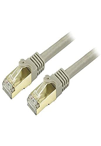 StarTech.com 8ft CAT6a Ethernet Cable - 10 Gigabit Shielded Snagless RJ45 100W PoE Patch Cord - 10GbE STP Network Cable w/Strain Relief - Gray Fluke Tested/Wiring is UL Certified/TIA (C6ASPAT8GR) - Image 1