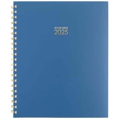 AT-A-GLANCE 2025 Planner, Weekly & Monthly, 8-1/2" x 11", Large, Harmony, Denim (1099-905-20-25) - Image 1