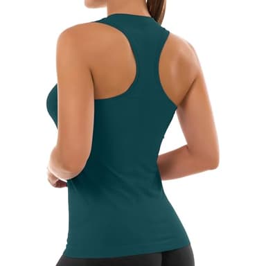 MathCat Workout Tops for Women Seamless Basic Sleeveless Muscle Tank Tops Racerback Athletic Yoga Running Daily Shirts - Image 2