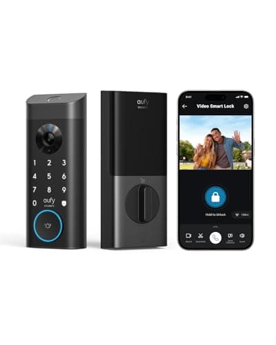 eufy Security Video Smart Lock E330, 3-in-1 Camera+Doorbell+Fingerprint Keyless Entry Door Lock, Smart Built-in Wi-Fi Deadbolt for Front Door, Auto Lock, App Remote Control, Easy Installation - Image 1
