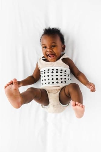 Nanit Breathing Wear Band – Works with Nanit Pro Baby Monitor to Track Breathing Motion Sensor-Free, Like Your Hand On Their Heart from Anywhere, 100% Cotton, Size Large, 3-24 Months, Pebble Grey - Image 5