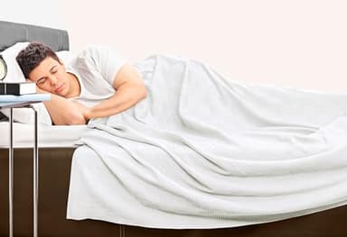 Utopia Bedding White 100% Cotton Blanket [Twin Size - 90x72 Inch] 350GSM Lightweight, Soft and Breathable Thermal Dorm Bed Blanket for All Seasons - Image 8