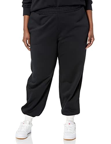Amazon Essentials Women's Relaxed High Waist Joggers (Available in Plus Size), Black, Large - Image 5