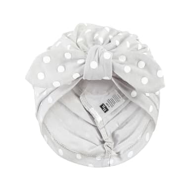 Hudson Baby Baby Girls Turban Cotton Headwraps, Pink Gray Elephant, One Size - Image 4