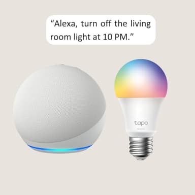 Echo Dot with TP-Link Tapo Smart Color Bulb - Image 8