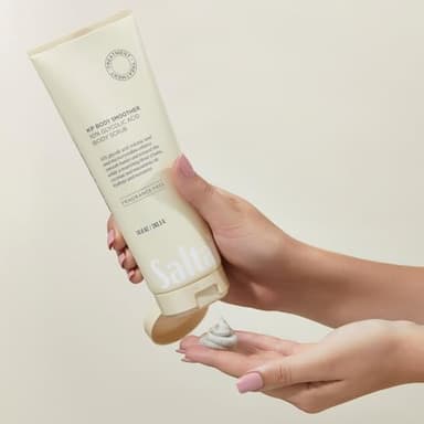 Saltair KP Body Scrub. 10% Glycolic Acid Treatment with Volcanic Sand and Plant Moisturizers. Fragrance-Free Physical Chemical Exfoliator. Exfoliating Body Scrubber for Rough Bumpy Skin, 10oz. - Image 6